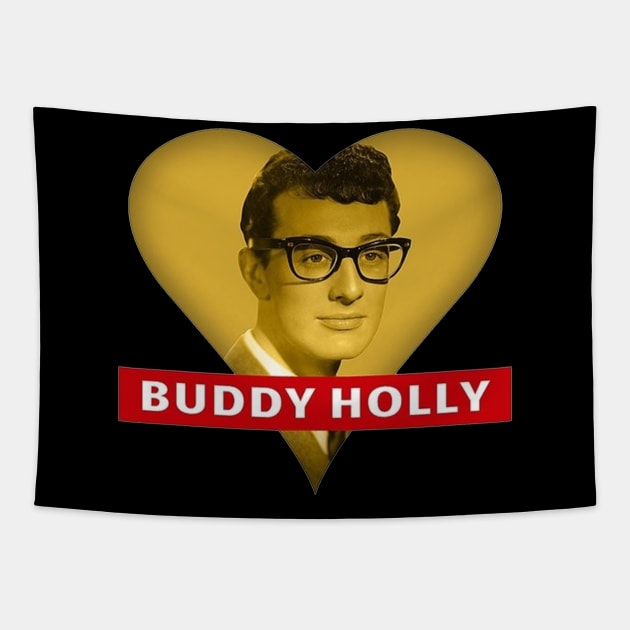 Love buddy holly Tapestry by rdsgnnn