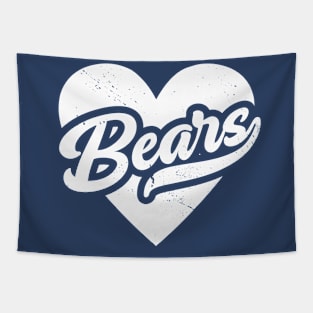 Vintage Bears School Spirit // High School Football Mascot // Go Bears Tapestry