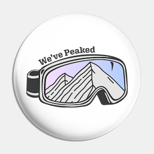 Sunset Mountain Ski Goggles | We've Peaked Pin