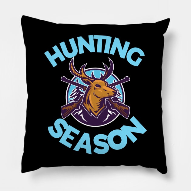 Deer Hunting Season Pillow by HUNTINGisLIFE