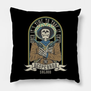 The Desperado Skull Pillow