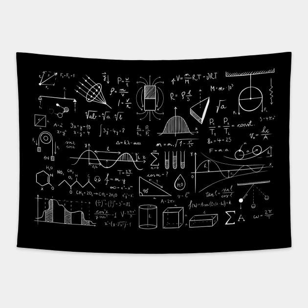 Science Physics Pattern Tapestry by vladocar