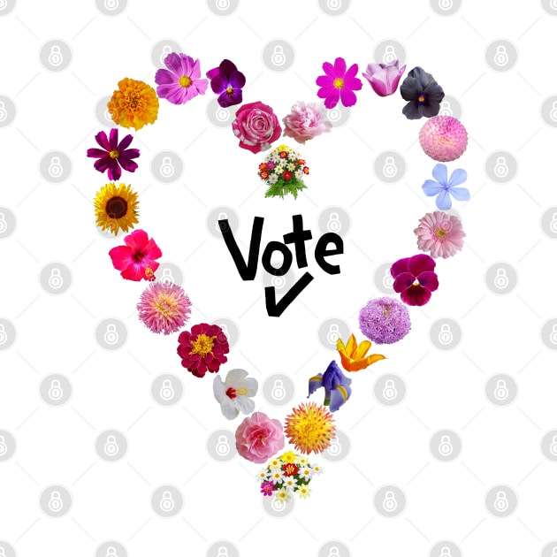 Floral Heart Vote by ellenhenryart