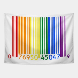 Gay Pride Shirt| Rainbow Barcode Tapestry