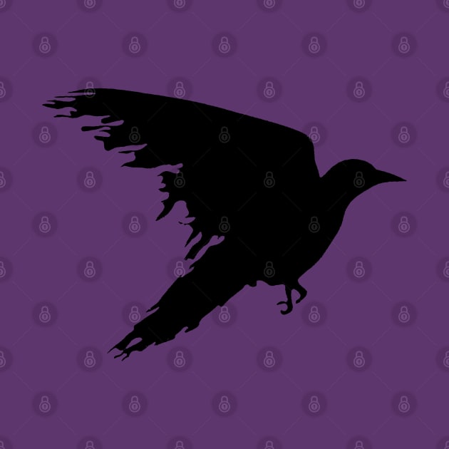 Ragged Raven Silhouette by taiche