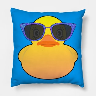 Rubber Duck with sunglasses Pillow