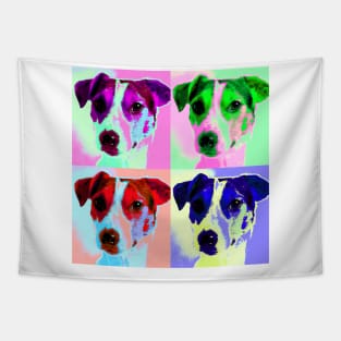 Jack Russell Terrier Pop Art Design Tapestry