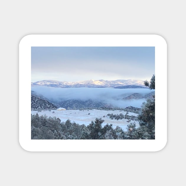 Snowy Colorado Mountains Magnet by Empress of the Night’s Light LLC