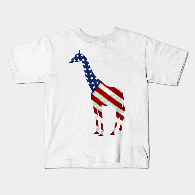 Giraffe Independence Day Boys Girls 4th Of July Independence Day Kids T Shirt Teepublic