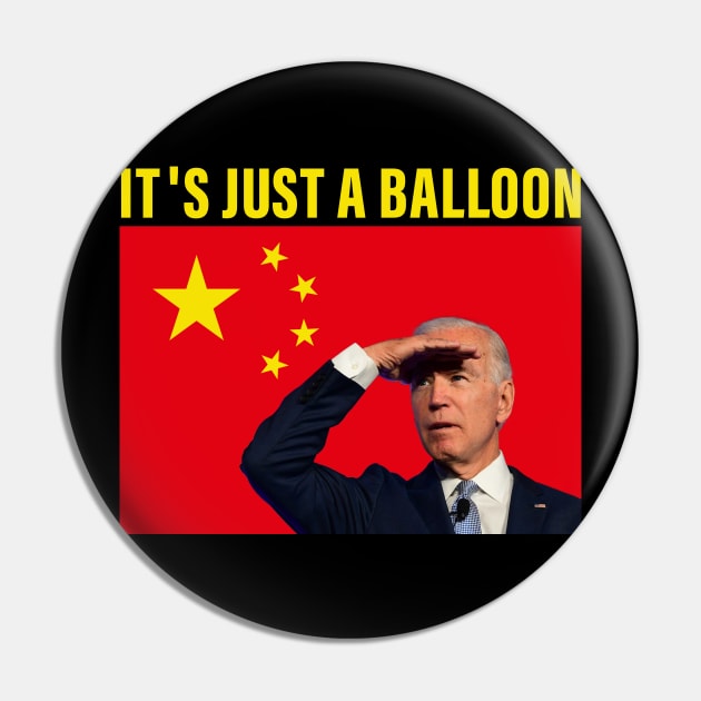 Chinese Spy Balloon -it's just a balloon- Pin by S-Log