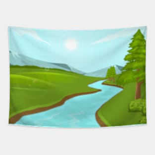 Nature Mountains Tapestry