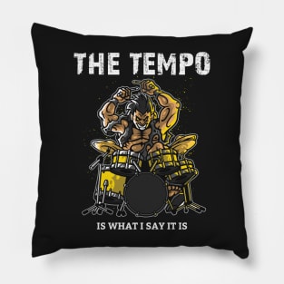 Metal Rock Drummer - Drummer Quotes - Drum Pillow