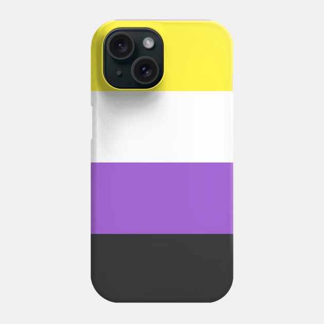 Non Binary Flag Phone Case by JunkyDotCom