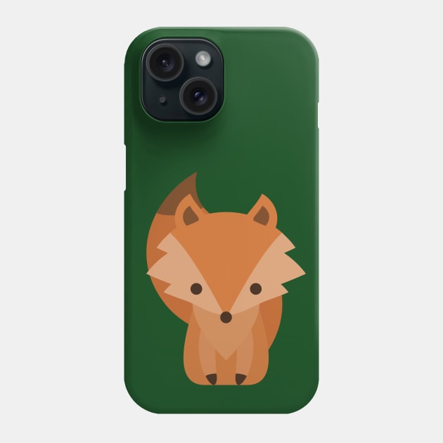 Cute Baby Fox Cartoon Phone Case by HappyPixelDesigns