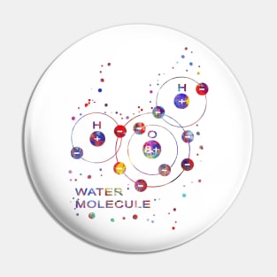 Water Molecule Pin