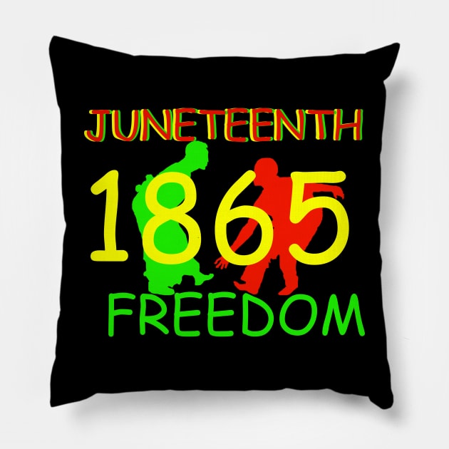 Juneteenth Freedom Dance Pillow by Proway Design