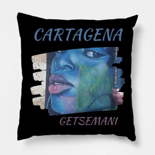 Cartagena Street Art Pillow