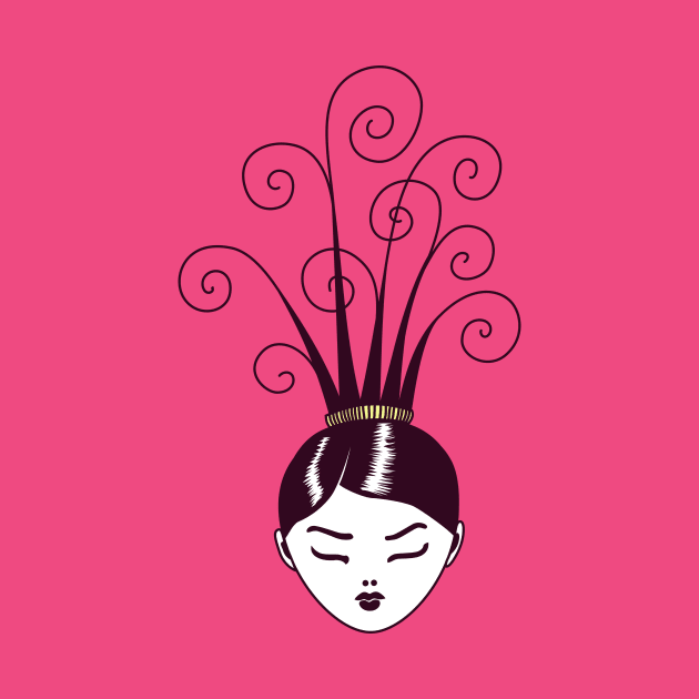 Swirly Weird Hairstyle by Boriana Giormova