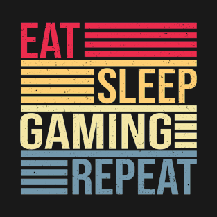 Gamer Gaming Nerd Geek Gambling Repeat Gift T-Shirt