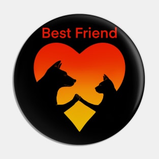 Dog and cat best friend love Pin