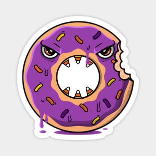 Zombie Donut with Candy Corn Teeth Magnet