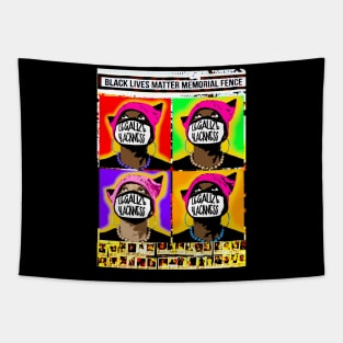 Legalize Blackness - Black Lives Matter Memorial Fence - Front Tapestry