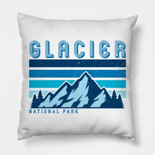 glacier national park retro vintage Pillow