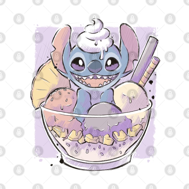 Stitch Ice Cream by xMorfina