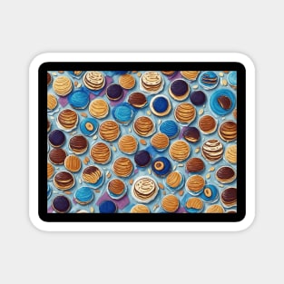 Dorayaki Pattern Katakana Kanji Vintage Japanese Yummy Since Magnet