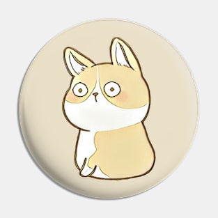 Perplexed Pup Pin