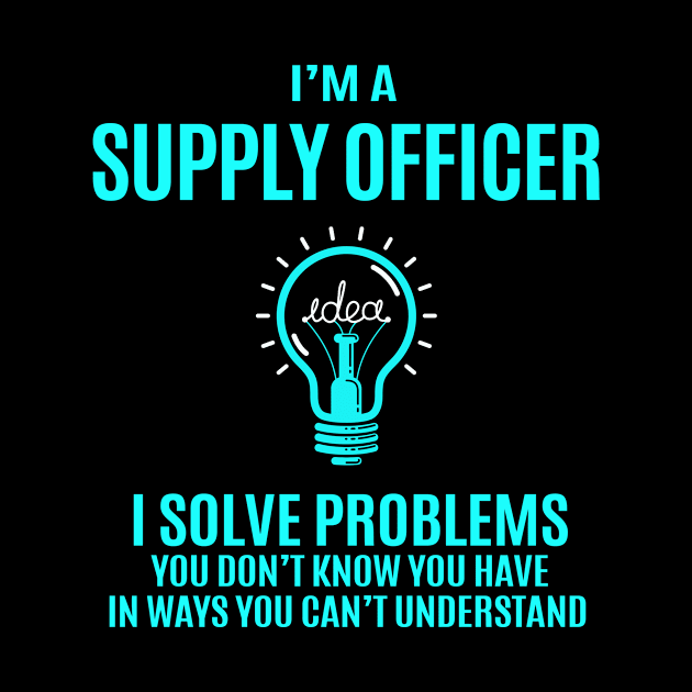 Supply Officer - I Solve Problems by Pro Wresting Tees