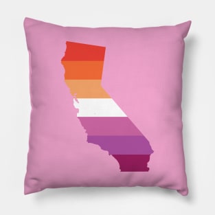 California Lesbian Pride Pillow