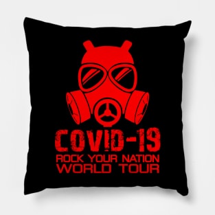 Covid-19 Rock Your Nation (Red) Pillow