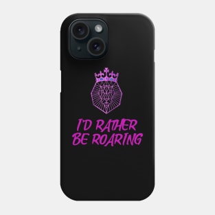 PURPLE Lion Geometric Animal Phone Case