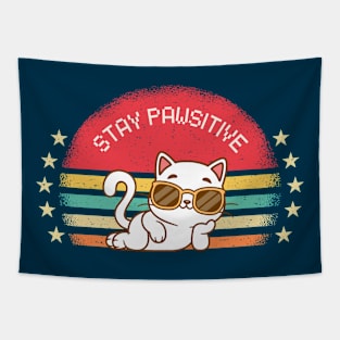 Stay pawsitive Tapestry