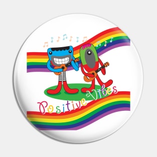 Positive Vibes Pin