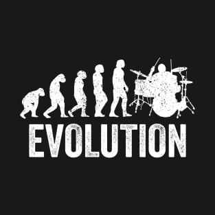 Funny Evolution - Drummer and Drum Lovers T-Shirt