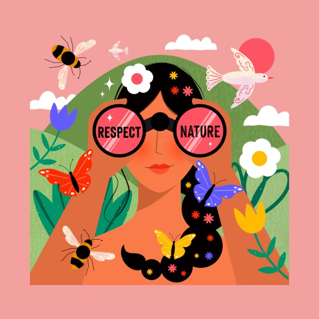 Respect Nature by Inkipinki Illustrates