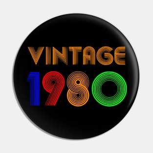 Vintage 1980 Pin