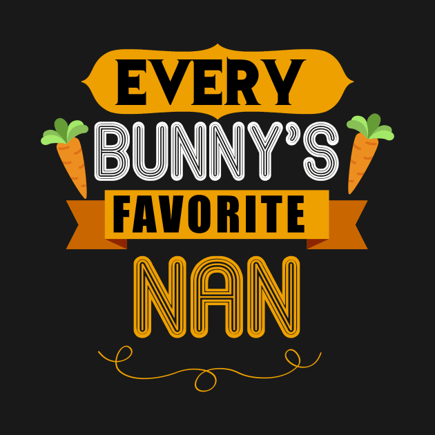 WOMEN'S EVERY BUNNYS FAVORITE NAN SHIRT CUTE EASTER GIFT by toolypastoo