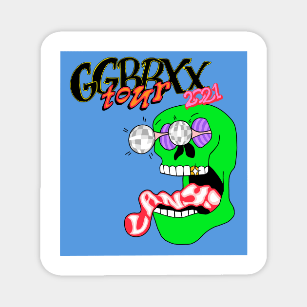 LANY GGBBXX Tour poster interpretation Magnet by dylego