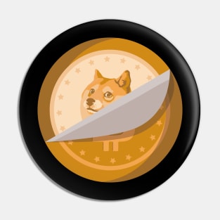 Dogecoin the New Bitcoin Crypto Design Pin