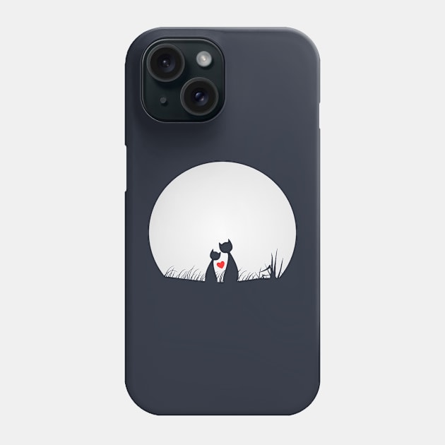 Cats in Love Phone Case by CeeGunn