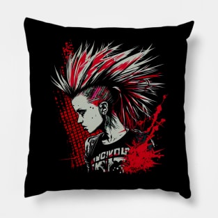 Punk rock Girl Pillow