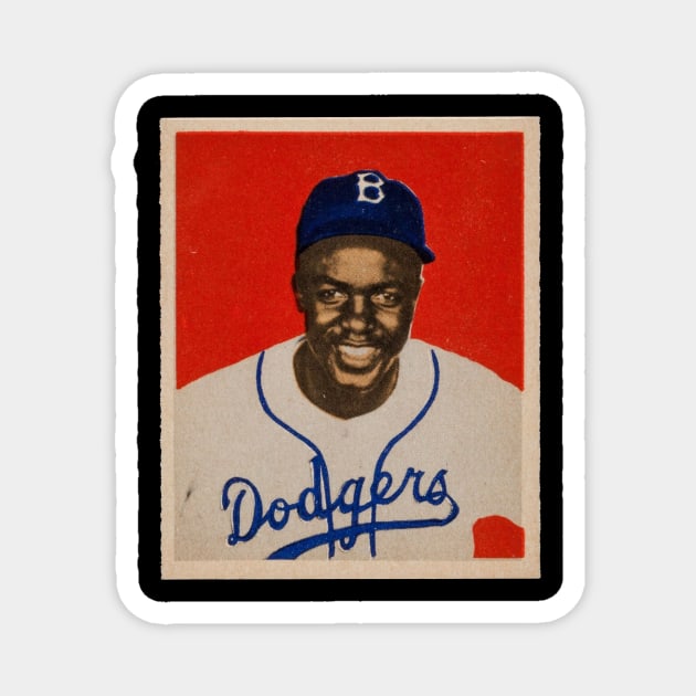 Jackie Robinson 1949 Bowman Magnet by BlackBoxHobby