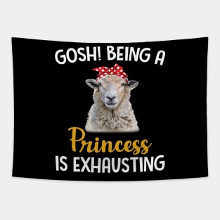 Sheep Gosh Being A Princess Is Exhausting Tapestry