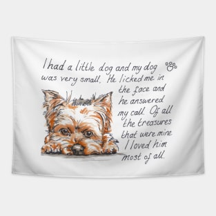 I had a little...Yorkshire Terrier Tapestry