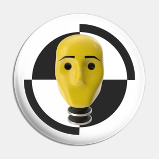 Crash Test Dummy Yellow Man Testing Car Crash Pin