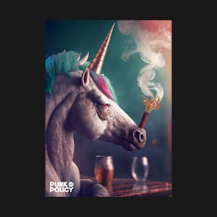 Unicorn at the bar print T-Shirt