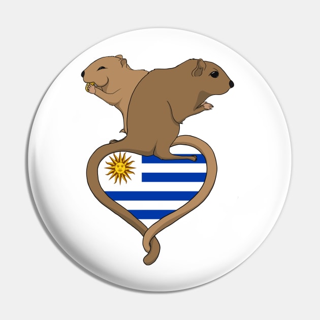 Gerbil Uruguay (light) Pin by RampArt